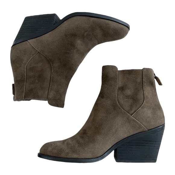 Eileen Fisher Peer-Su Suede Ankle Booties Size 7 - Picture 4 of 16